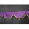 Tafelstoffen Gordijn Swag Tassel Cover Wedding achtergrond Silkrokken Stage achtergrond Graak Partij Banquet Decorator Decoratie