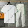 Kvinnors t-shirt byxor spårar sommardräkter 2 stycke uppsättningar tshirts designer lyx klassisk bokstav tryck sportsuits bomull klassiska lapptäcke byxor jogger jogger