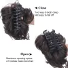 20Pcs/Lot 2024 New Lazy Wind Grab Clip Fluffy Long Beard Hair Package Wig Set Ponytail Wig Ring Hair Clip Female Bridal Hair Accessories