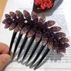 Coix de cheveux Luxury Crystal Swinestones Fleur Clip Cliss Vintage Hairpins Bridal Wedding Headress