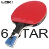 Loki 9-звездочный настольный теннис Professional 52 Carbon Table Tennis Racket 6/7/8/9 Super Attack с помощью клейкой резины 240425