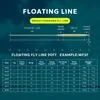 SF 90ft Allviz Bicolour Fly Fishing Ligne WF2 3 4 5 6 7 8f Poids Fond Floating avec boucle soudée 240425