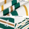 2024 Stripes décontractées T-shirt Men Round Neck Couper Gard Short Tees Couleur japonaise Stripes horizontales T-shirts en coton