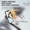 Smartphone Gimbal Stabilizer med trådlös Bluetooth selfie stick stativ för live mobil video po anti-shake gimbal bracket 240422