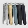 Men's Pants Retro wax dyed looped mens sports pants unisex 420gsm heavy-duty cotton polyester leggings street clothingL2405