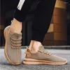 Chaussures décontractées pour hommes baskets respirantes en mailles blanches hommes tendance légère noire marche grande taille man tenis chaussure zapatillas hombre