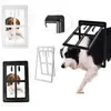 Låsbar plast PET -dörr för myggskydd Skärmfönster Säkerhetsklaff Gates Pet Tunnel Dog Staket Gratis åtkomst 240424