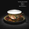 Conjuntos de chá de teaware o osso vintage China xícara de chá de chá de pires de pires 200ml de café de por porcelana Conjunto de chá de chá cerâmica Cafe de capa de chá da Europa