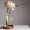 Decoratieve bloemen Bloeminzetbasis Ikebana -houder Pin vastgereedschap Ronde bloemenkikkerarrangement