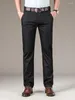 Pantalon masculin de haute qualité de luxe droite d'affaires des hommes minces lyocell concepteur de tissu d'été élégant long pantalon formel mâle