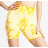 Shorts actifs Style Yoga Sport Sport à cravate courte Dye Women Fitness Gym de fitness Pantalon d'été Soue