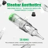 50pcs Dragonhawk Z-Series Cartridge Stérilisé Tattoo Needles RL RS RM pour le tatouage rotatif Pen 0,30 / 0,35 mm 240418