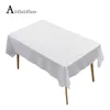 Mesa de tela de tela blanca para mesas rectangulares de gama alta El banquete mantel sólido color rectangular sección m3e5
