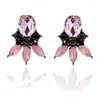 Boucles d'oreilles Lubov 2024 Marque de style punk vintage pour femmes Fashion Crystal Party