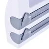 Ganchos rack de armazenamento de plástico com grade de cortador para refrigerador Organizador de cozinha de papel Toalheiro Prateleira