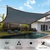 12 Pin Black Sunshade Net Anti-UV Garden Balcony Plant Shade Cover Net Outdoor Pergola Canopy Swimming Sunshade Net trasa 240425