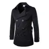 Herren Trench Coats Mode Herren Designer Mans doppelte Breastmantel Hood Männer lässige Jacken Turnhalterkragen Windschutz