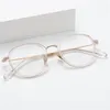 Óculos de sol óculos ópticos para homens mulheres designers retro GMS-651 Moda oval de titânio de fibra de vidro de quadros europeus e americanos