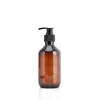 Opslagflessen 12 stks lotion leeg huisdier plastic 300 ml 10oz groen bruin grijs cosmetisch navulbare zwarte pomp lash shampoo