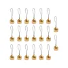 Dekorativa figurer 20pieces Mini Bell Doorbell Christmas Tree Decor mässing Bells Windchimes Craft for DIY