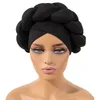 Milk Cap Women Silk Braid Hat Head Scarf Hat Solidny kolor gąbki Głowa Czeńska moda 240416