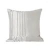 Pillow High-quality Sofa Cover Silver Luxury Silk Decorative Home 45x45 Set