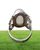 Vintage Big Healing Crystal Pierścienie dla kobiet Boho Antique Indian Moonstone Pierścień Biżuteria Dziewczęta Danie Prezenty JZ03015185906268309