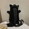 Mochilas de peluches 36 cm de alto nivel de apariencia explosivo esqueleto de diablo negro gato mochila de peluche mochila oscura halloween regalos de Navidad