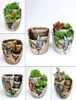 Jardin Flowy Flower Pot Green Plantation Microview Flowerpot Creative Eco Friendly Vente avec divers motifs 10 98WT J14289148