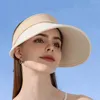 Chapeaux à bord large femmes Couleur de contraste Cap maré