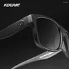 Okulary przeciwsłoneczne kDeam moda mężczyźni spolaryzowany odporność na zarysowanie 3D projektant logo Tr90 Ramka jazdy sportowym okulary UV