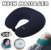 電動6モードUSHAPED TRAVEL CUSHION PILLOW NECK MASSAGER VIBRATION CERVICAL PILLOW MASSAGE RELAXING FAMILY CAR9132022