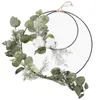 Decorative Flowers Cotton Double Ring Wall Hanging Design Wedding Bouquet Home Decoration Cross-border Artificial Ornaments Garland