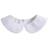 Kowądy wiąże białe fałszywe kołnierze szal dla kobiet naszyjnik na koszuli Choker flase kołnierz dziewczęta zdejmowana sukienka Odłączona sztuczna faux