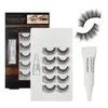 Valse wimpers Guer Young Makeup Bottom Kit 5 Paren 3D Natuurlijk Kijkend onder oog Lashes Extension Lash Volledige wimpersets