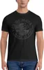 Erkek Tişörtleri Maya Gömlekleri Meydan Bandı Erkek Mürettebat Boyun Geri T-Shirt Çok yönlü kısa kollu üst blackl2405