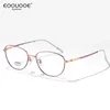 Lunettes de soleil Frames Lunettes de mode pour femmes cadre titane ovale optique Myopie Femmes Femmes de lune