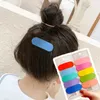 Haaraccessoires 10 pc's/Zet nieuwe kinderen schattige zoete regenboog kleuren geometrie ornament haar clips meisjes holle haarspelden kinderen haaraccessoires