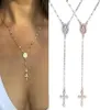 Vintage Chain Halsband Christian Böhmen Religiös Rosary Pendant Halsband för kvinnor Charm smycken guldhänge halsband9525581