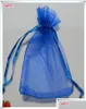 Decoração de festa 100pcs 7x9 cm Organza Sheer Grede Józes Bolsas de Józes Pacotes Dable Wedding Gift Sachet 5Zsh312 Drop Delivery 2022 Home 4943904