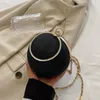 Bolsas de ombro anel circular anel portátil noturno metal sliver redondo bolsas de bola para batom elegante bolsa de luxo bolsa de casamento carteiras