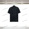 xinxinbuy Men designer Tee t shirt 2024 Italy Chessboard grid Letter jacquard Towel fabric Relief jacquard short sleeve cotton women black S-XL