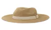 Breda randen hattar 2021 Högkvalitativ designer Sun Visor Hat For Women Men Elegant Panama Beach Summer Straw Whole8621426