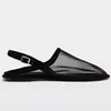 Sandaler Kvinnor Mesh Flat Mule Shoes Luxury Designer Casual Breattable Slingback Netted SeaThrough Slipper