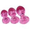 Glazen anale plug sexy speelgoed voor vrouwen roze stimulator kristal buttplug mannen prostaat massage vagina kontballen