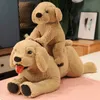 Simulation Labrador chien en peluche jouet réaliste animal chiot poupées en peluche caricaturé douce somnifère toys pour enfants cadeau d'anniversaire 240426
