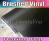 Darkest Grey Brushed Metallic Vinyl Wrap Film Anthracite Brushed steel alumium Car Wrap Sticker With Air Channle 152x30mRoll 2623795