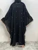 Etnische kleding moslim abaya's Marokkaanse kaftan islamitisch voor vrouwen mode parels kimono gewaad jurken kalkoen kaftan ramadan