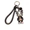 Trendy und coole Paare Bulldog -Accessoires Süßes Auto Hanging Accessoires Buchbag Doll Schlüsselbund Zubehör Schlüsselbundzubehör