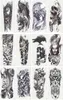 12 fogli impermeabili a braccio impermeabile per maniche a braccio 3d tatuaggi temporanei uomini uomini donne flash taatoos body arti strumenti per il trucco del costume da bagno d1901123497858